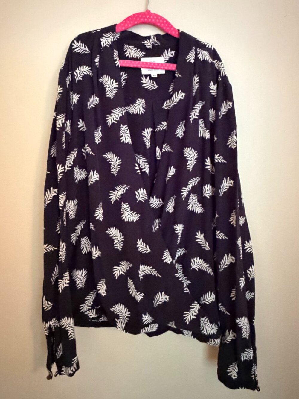 Sézane "Jessy" blouse 100% silk wrap top